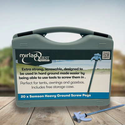 MQS – SAMSON HEAVY GROUND SCREW PEGS PACK OF 20