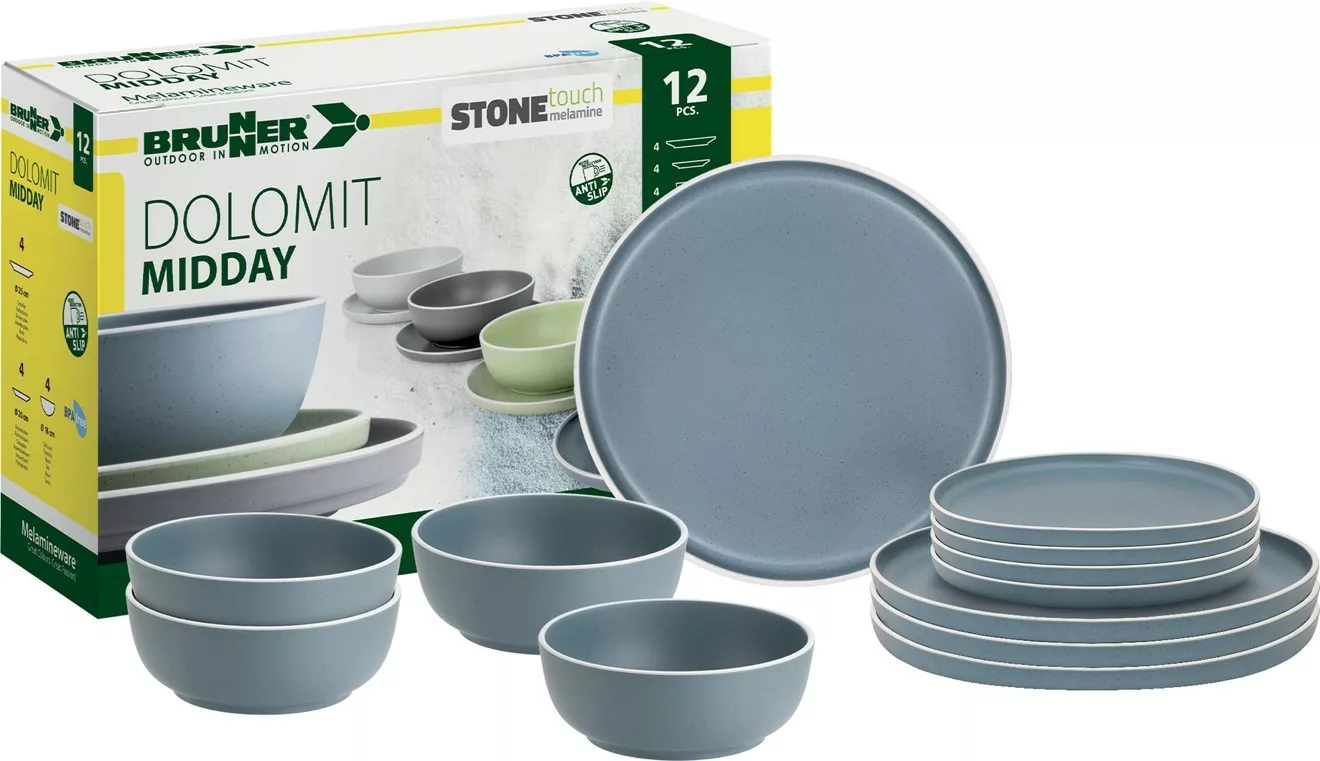 Brunner – Dolomit Midday Blue 12pc Dinner Set