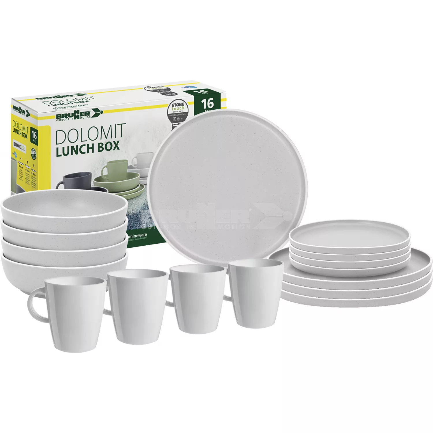 BRUNNER – LUNCHBOX DOLOMIT WHITE DINING SET