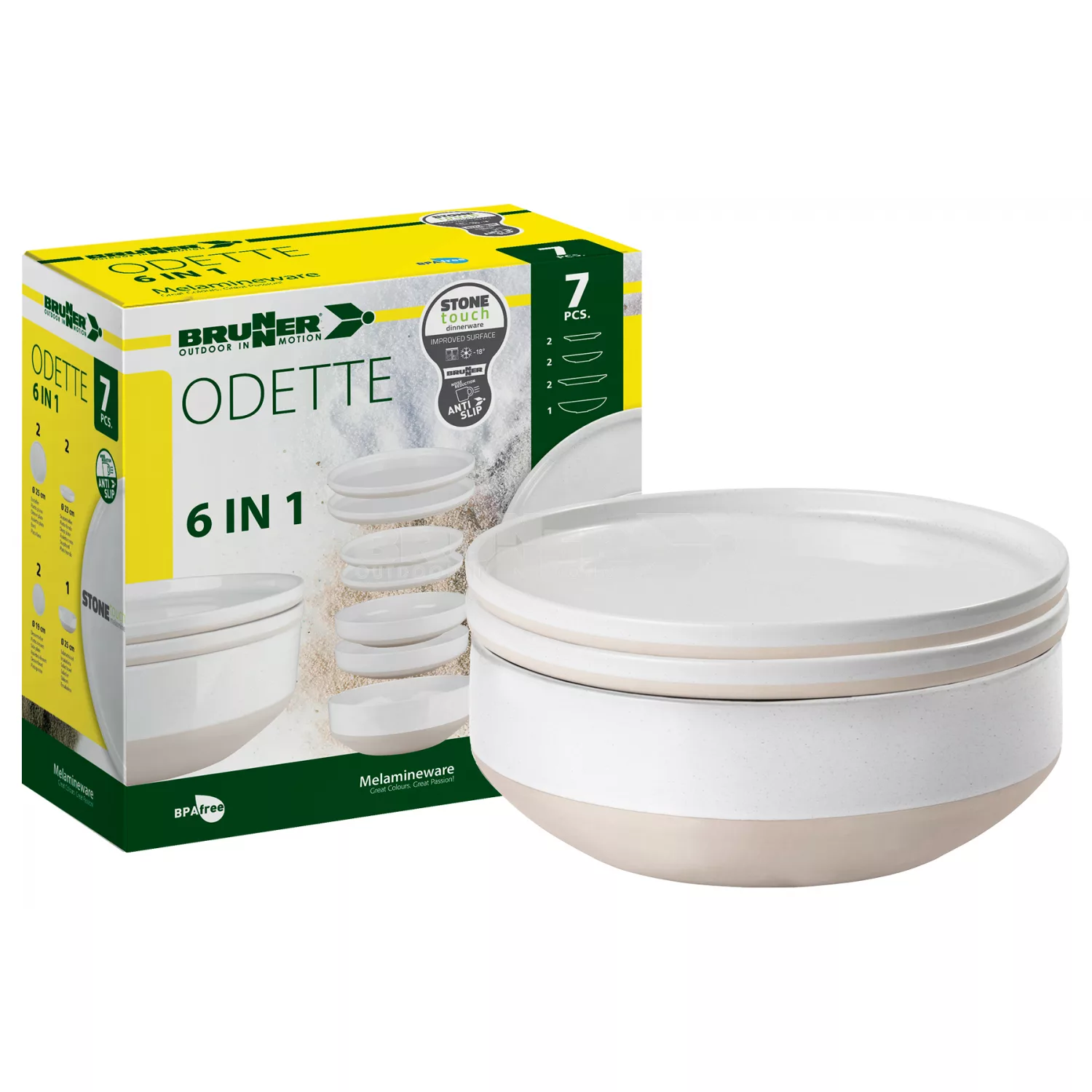 BRUNNER – ODETTE STONE 6 IN 1 SET DINING SET