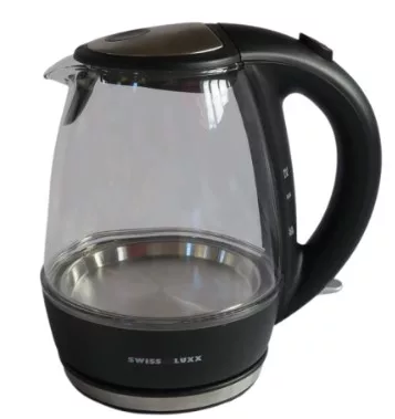 Swiss Luxx – 1L Low Wattage Cordless Clear Kettle 1000W