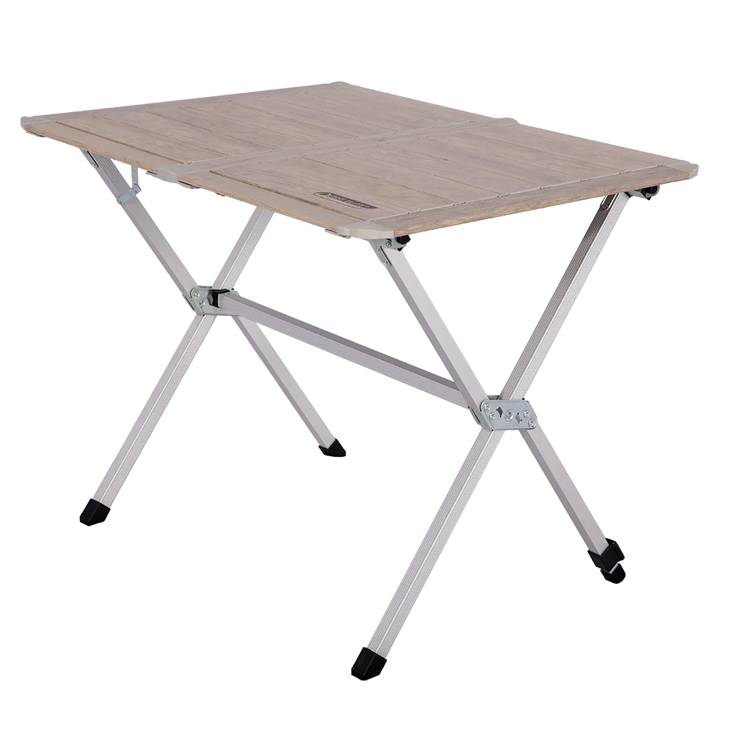Quest Elite Lomond Slatted Table – Light Wood