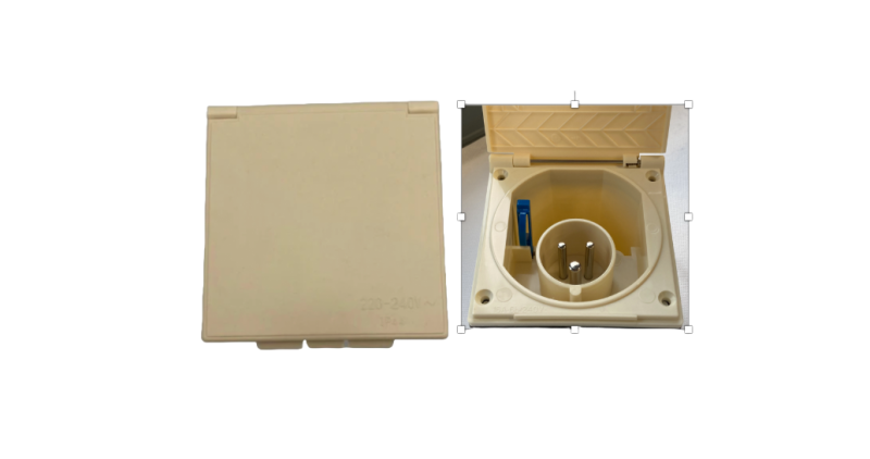 BEIGE Flush Fitting Mains Inlet