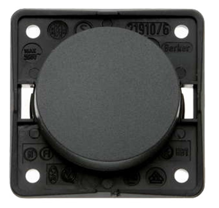 Berker – Single Rocker Switch Anthracite