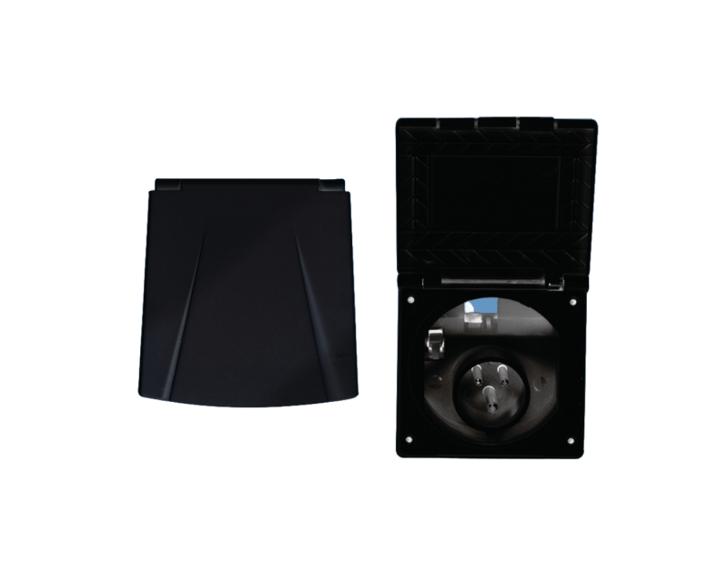 BLACK Flush Fitting Mains Inlet – New Flap