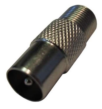 Vision Plus – Male F to Male RF Coax Adapter